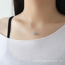 Shangjie OEM S925 Collier de pierre de lune naturelle à la main